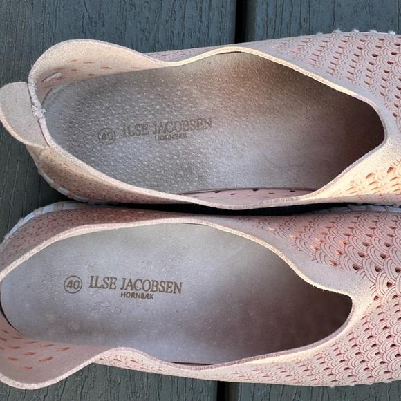 ILSE Jacobsen pink slip on leather platform sneakers 9 40 - Picture 4 of 6